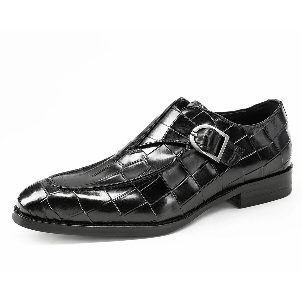 Mens Genuine Leather Lace Up Business Shoes