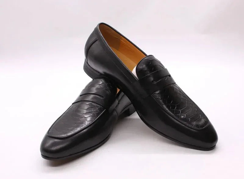 Mens Genuine Cow Leather Loafers