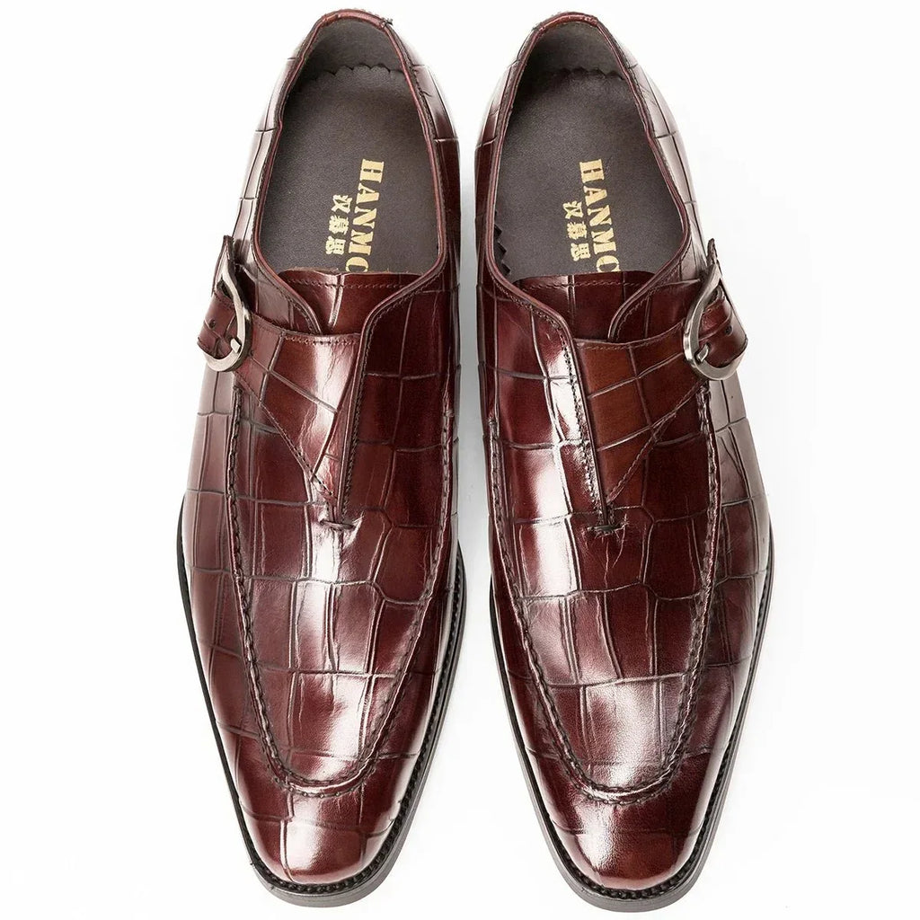 Mens Genuine Leather Lace Up Business Shoes