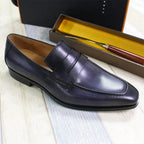 Mens Premium Leather Slip On Loafers