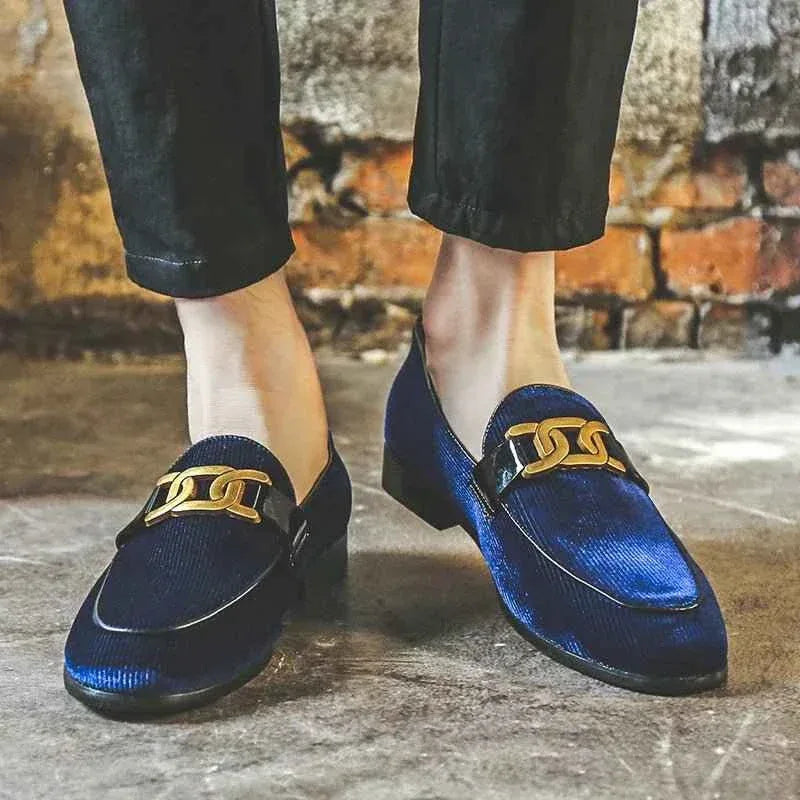 Mens Corduroy Slip On Loafers Sizes 38-48