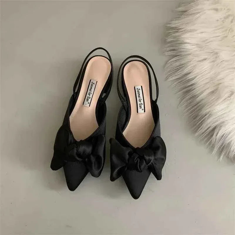 Womens Bow Detail Flat Shoes