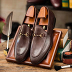 Mens Genuine Leather Dress Loafers