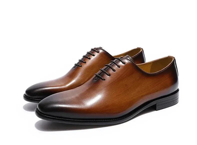 Mens Genuine Leather Oxford Dress Shoes