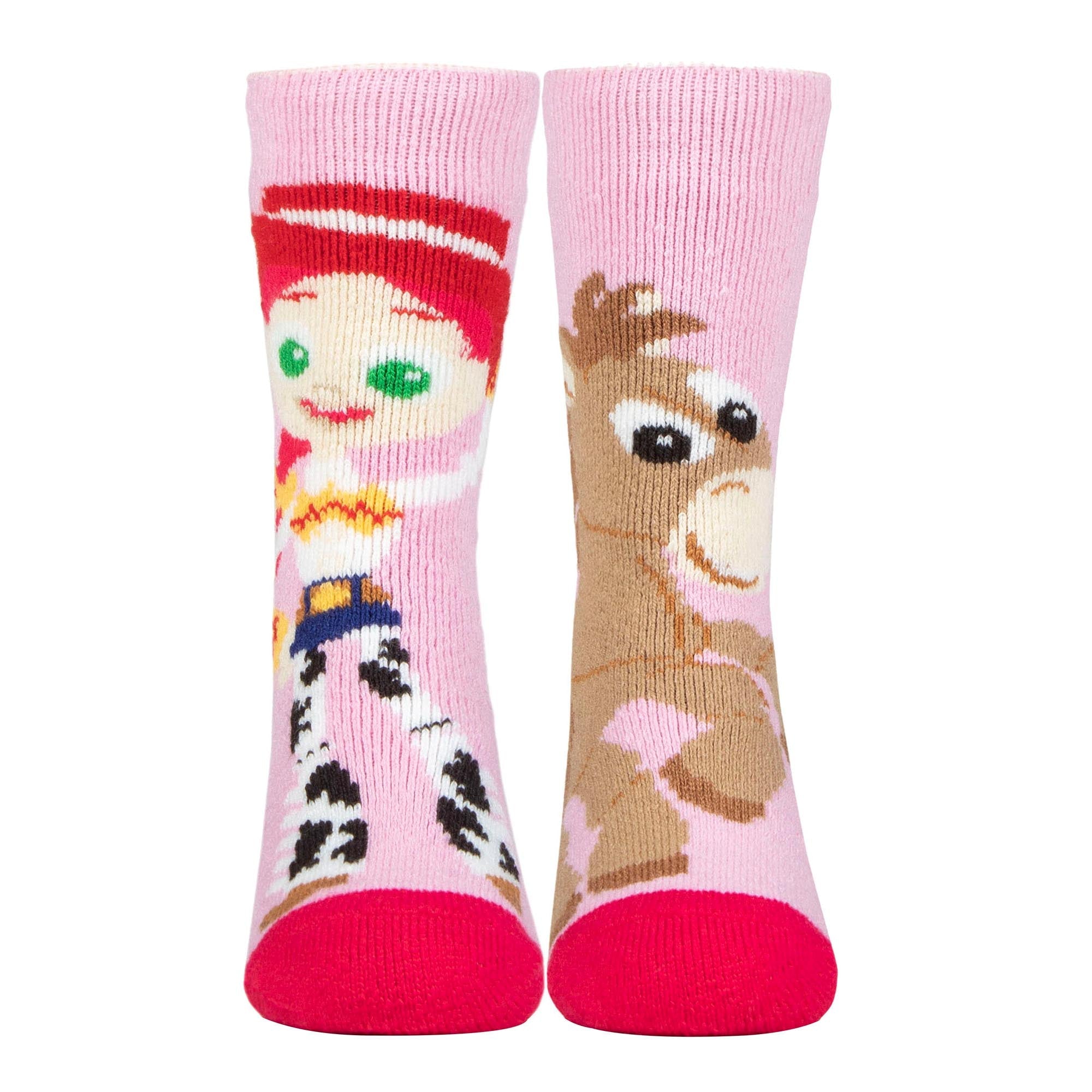 HEAT HOLDERS 2 Pack Kids Toy Story Socks: Novelty Thermal Warm Woody Disney Socks