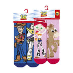 HEAT HOLDERS 2 Pack Kids Toy Story Socks: Novelty Thermal Warm Woody Disney Socks