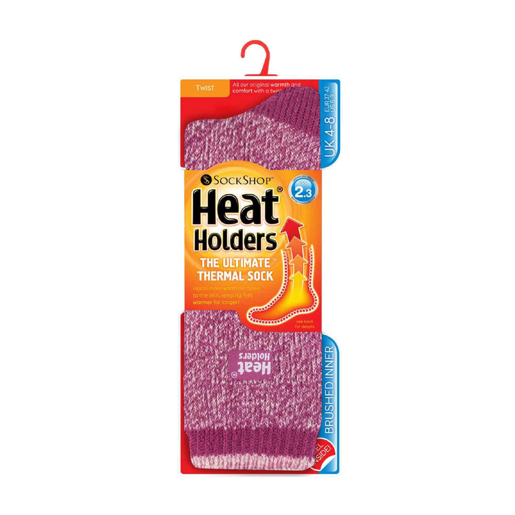 Sock Snob Womens Twist Patterned Thick Winter Warm Thermal Socks