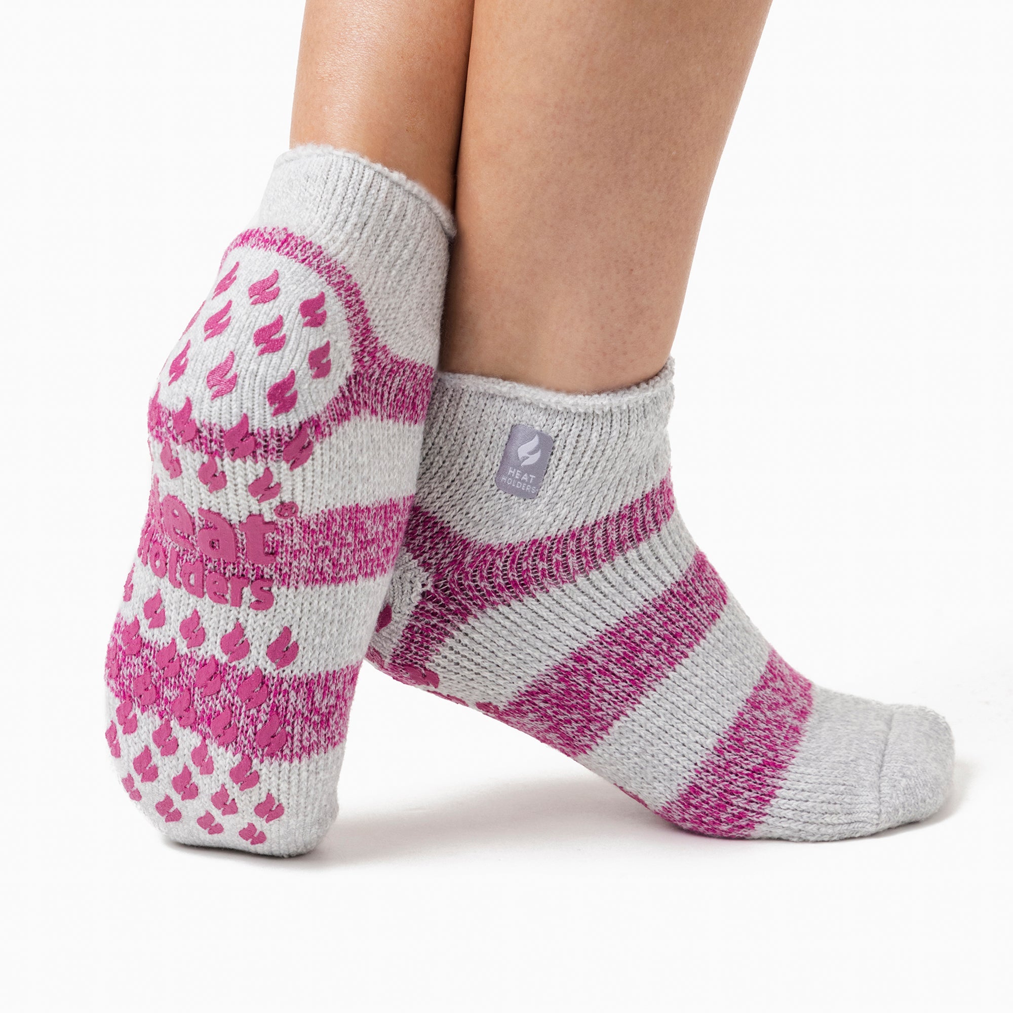 Heat Holders 3 Pair Womens Ankle Slipper Socks