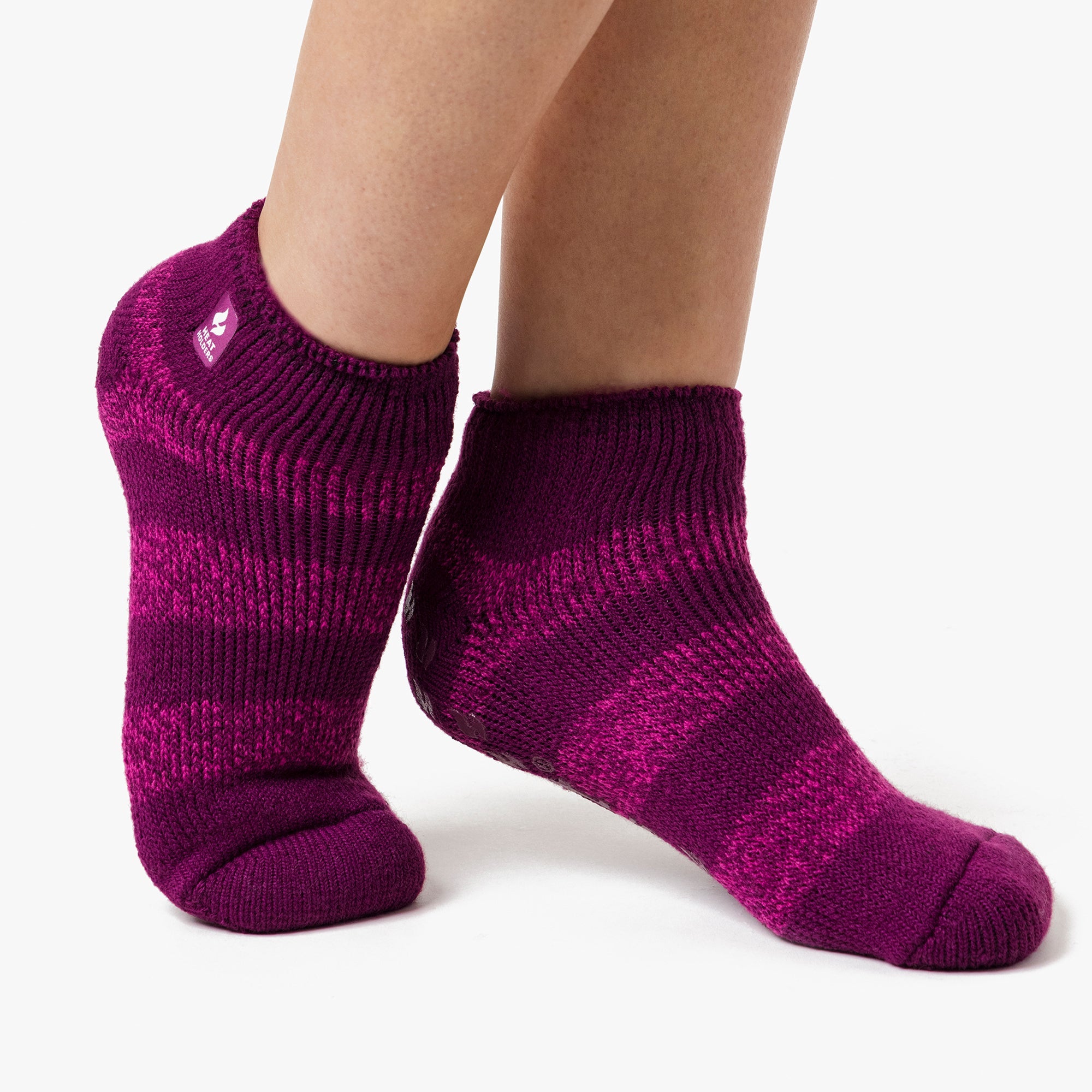 Heat Holders 3 Pair Womens Ankle Slipper Socks