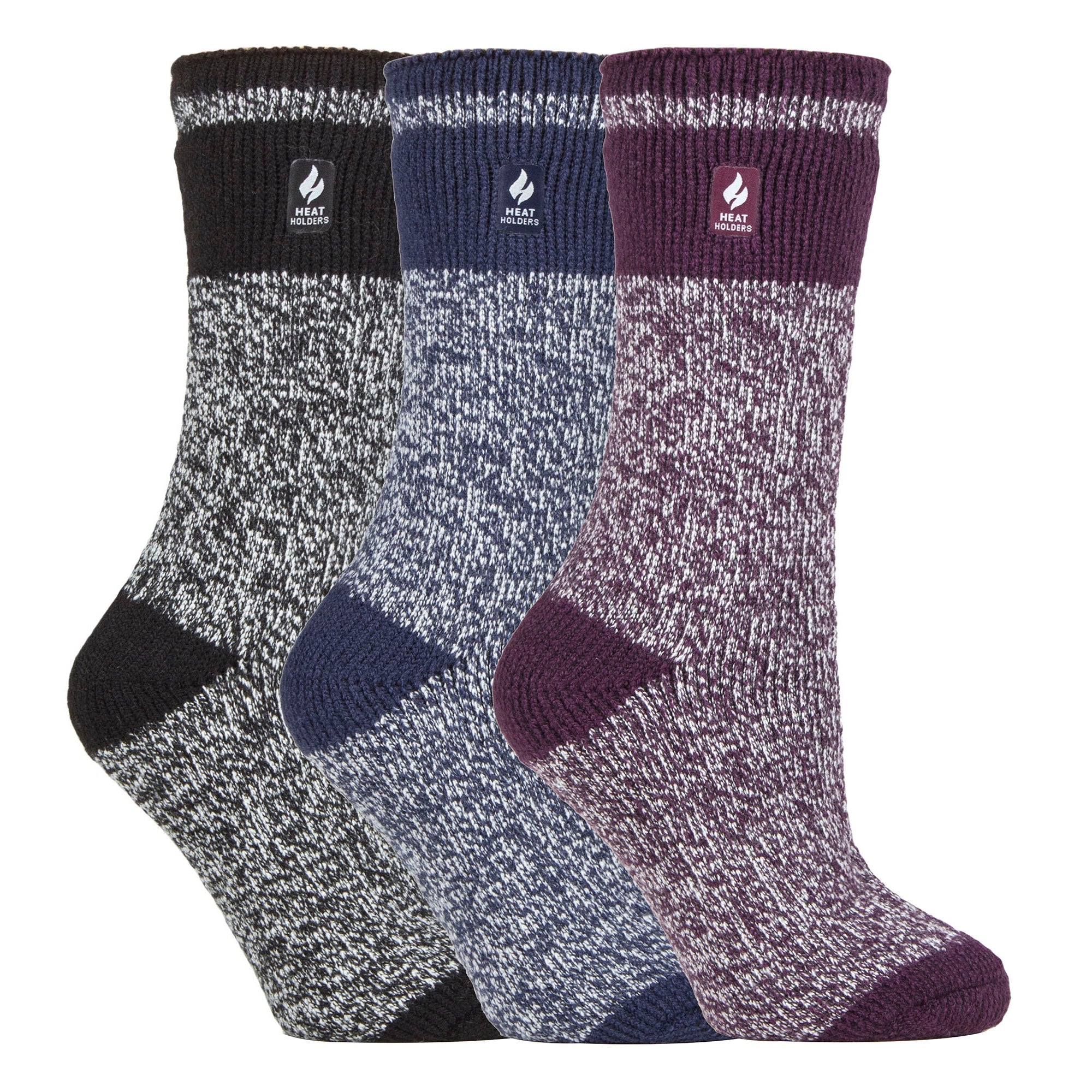 Sock Snob Set of 3 Insulated Thermal Womens Socks for Ultimate Cold Weather Comfort