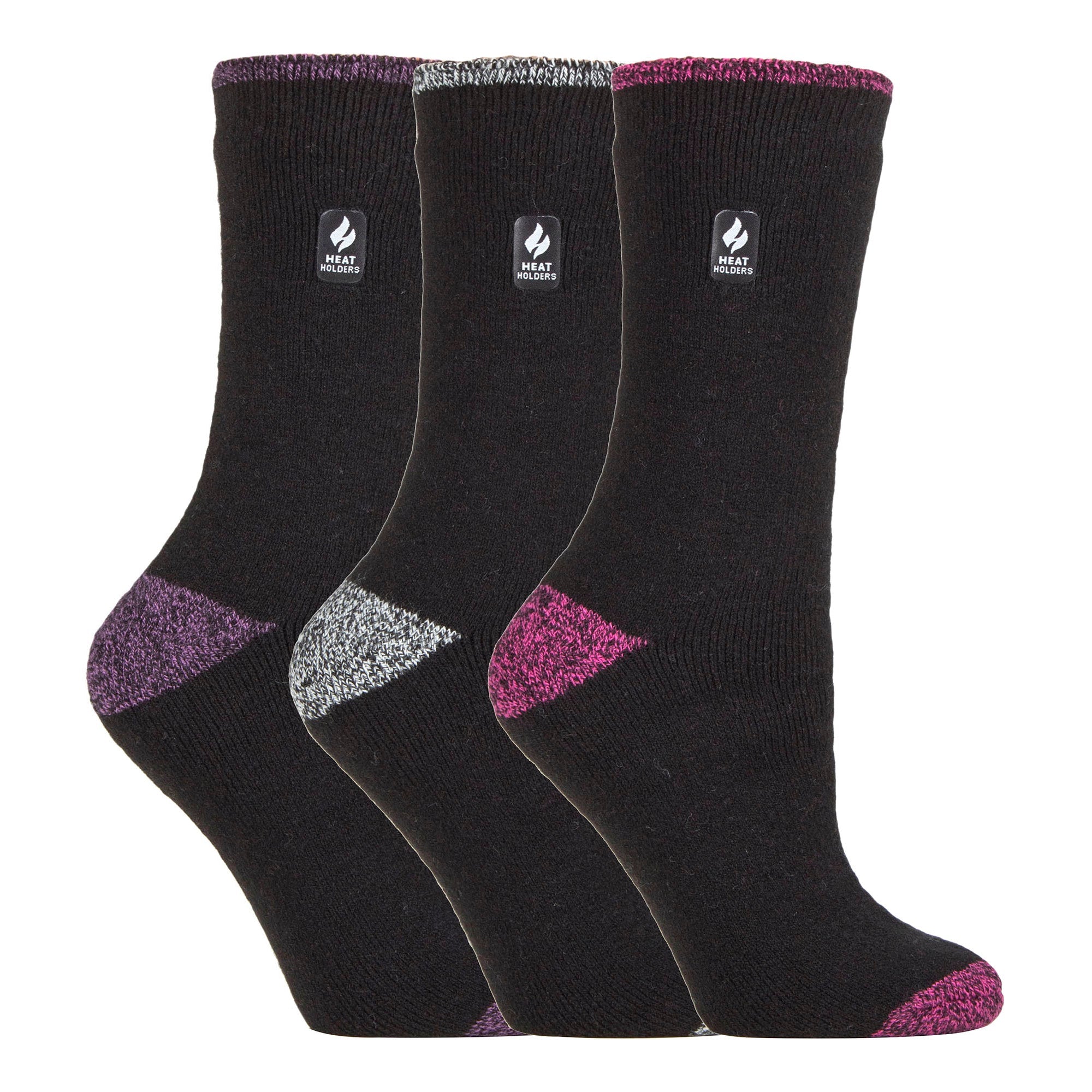 Sock Snob Set of 3 Insulated Thermal Womens Socks for Ultimate Cold Weather Comfort
