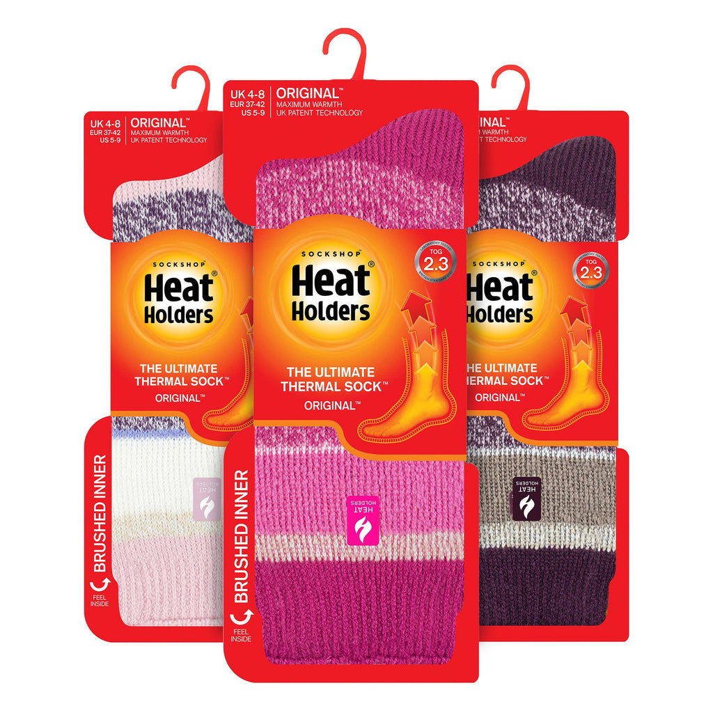 Sock Snob Set of 3 Insulated Thermal Womens Socks for Ultimate Cold Weather Comfort