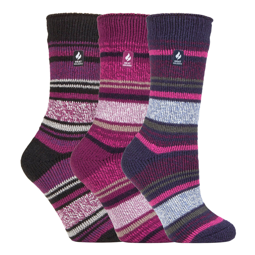 Sock Snob Set of 3 Insulated Thermal Womens Socks for Ultimate Cold Weather Comfort