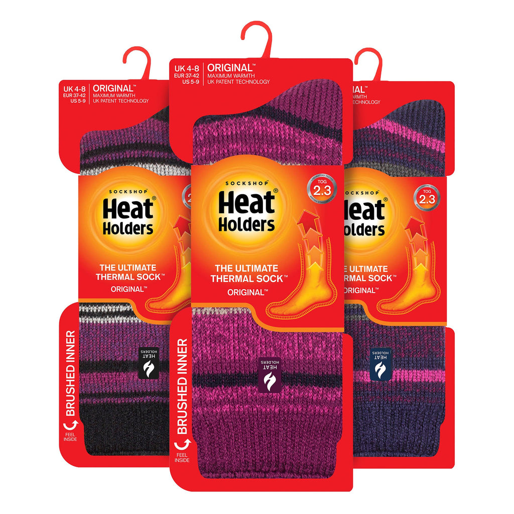 Sock Snob Set of 3 Insulated Thermal Womens Socks for Ultimate Cold Weather Comfort
