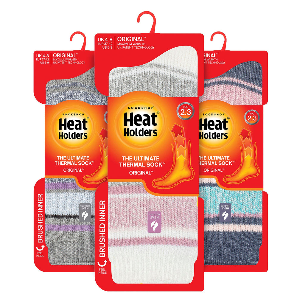 Sock Snob Set of 3 Insulated Thermal Womens Socks for Ultimate Cold Weather Comfort