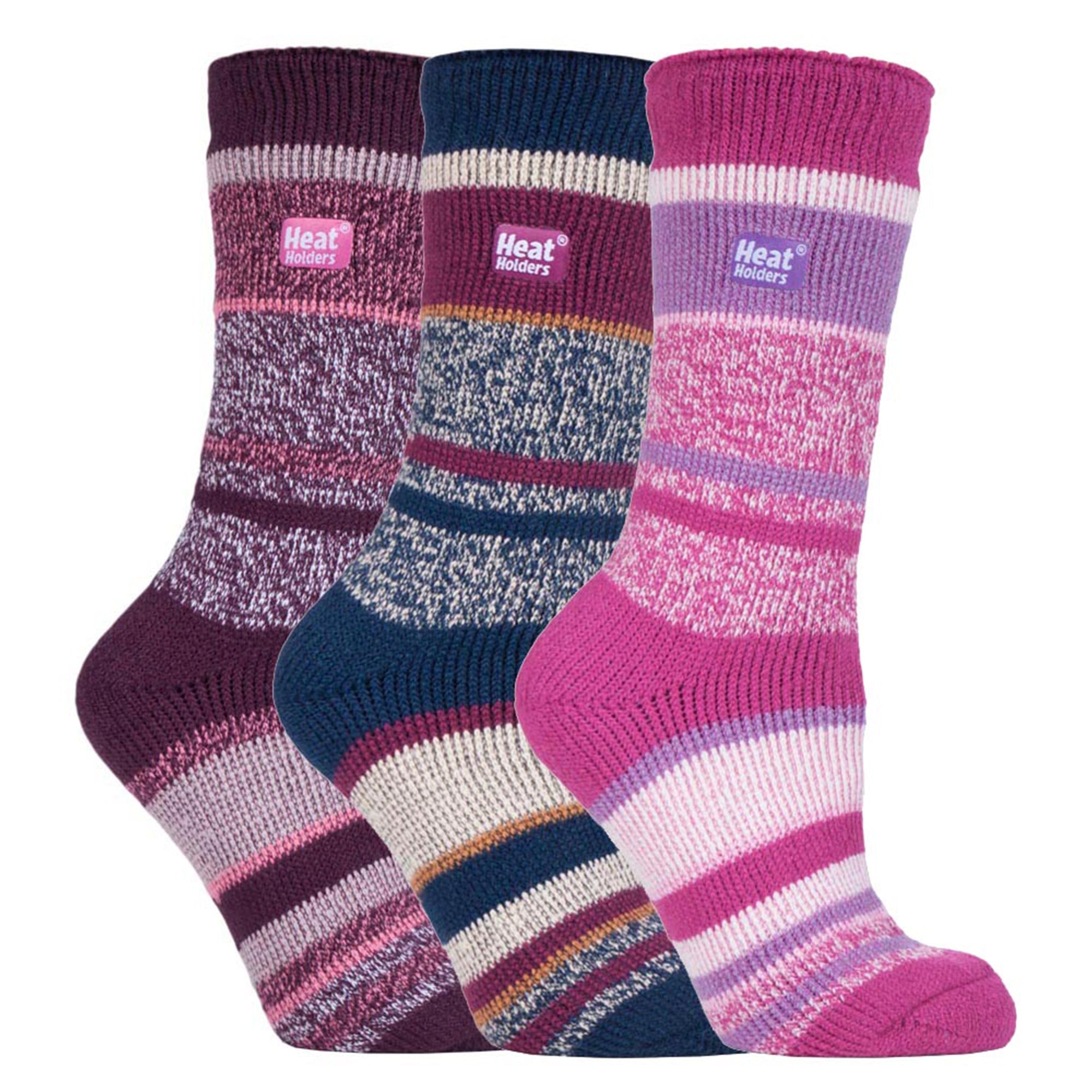 Sock Snob Set of 3 Insulated Thermal Womens Socks for Ultimate Cold Weather Comfort
