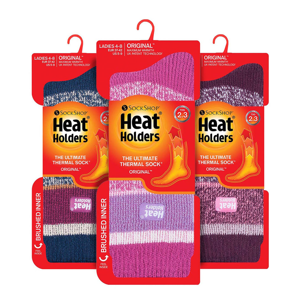 Sock Snob Set of 3 Insulated Thermal Womens Socks for Ultimate Cold Weather Comfort