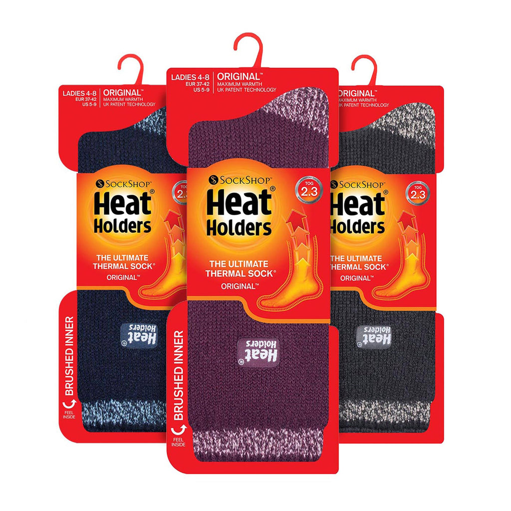 Sock Snob Set of 3 Insulated Thermal Womens Socks for Ultimate Cold Weather Comfort