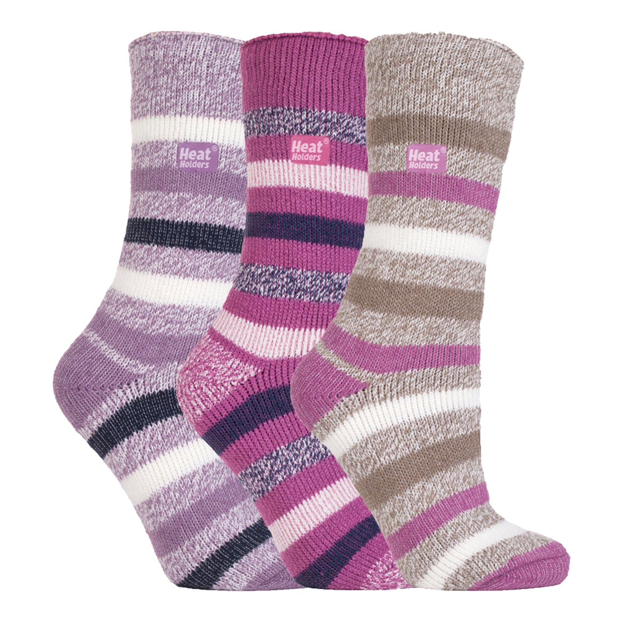 Sock Snob Set of 3 Insulated Thermal Womens Socks for Ultimate Cold Weather Comfort