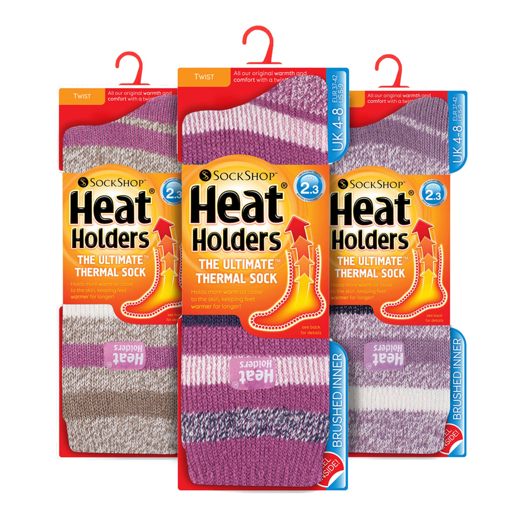 Sock Snob Set of 3 Insulated Thermal Womens Socks for Ultimate Cold Weather Comfort