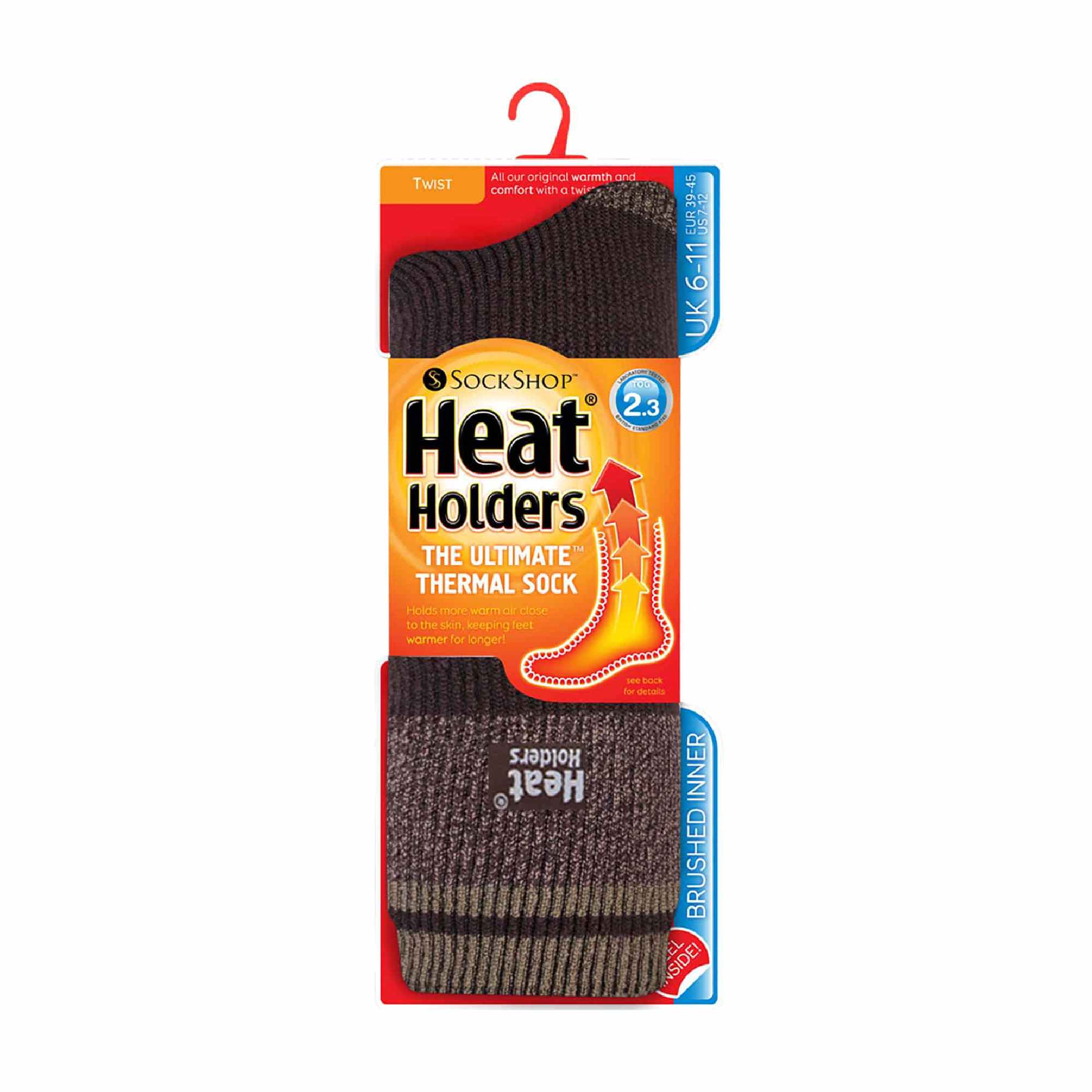 Sock Snob Mens Twist Patterned Thick Winter Warm Thermal Socks