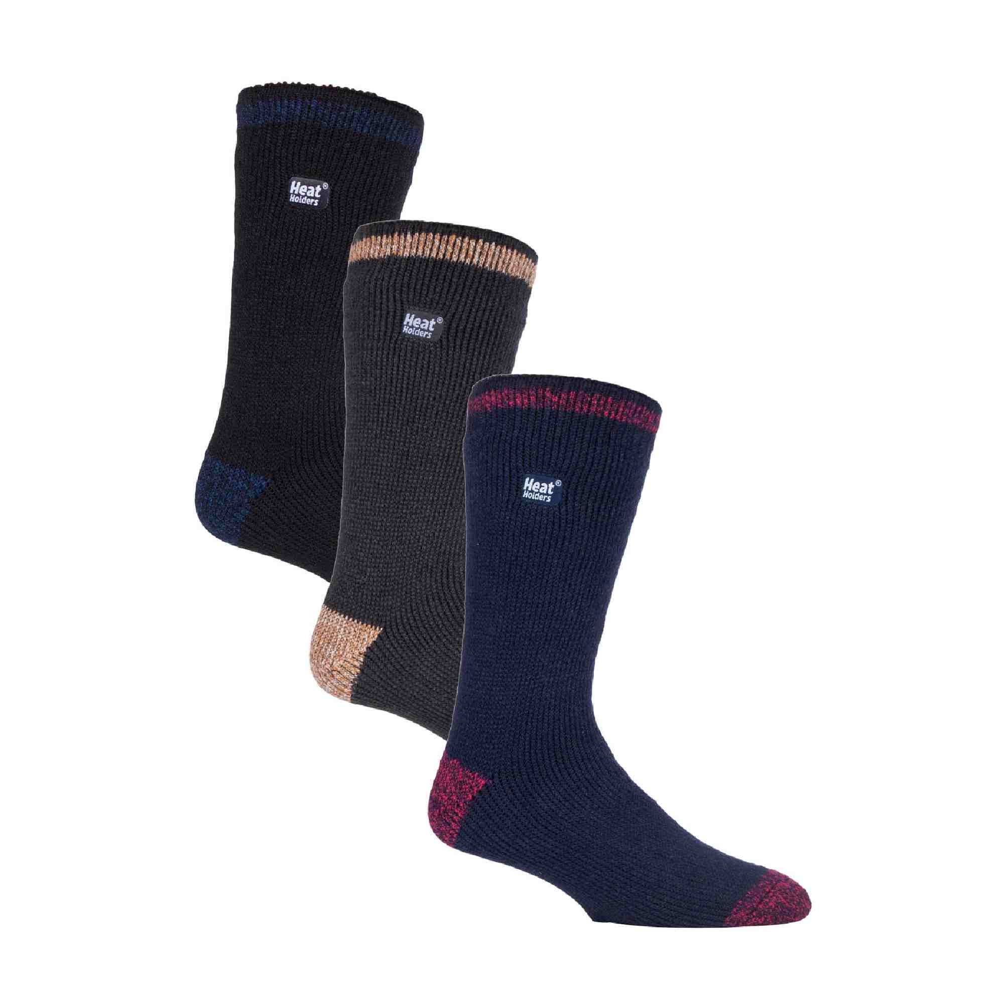 Heat Holders 3 Pack Mens Insulated Thermal Socks for Winter