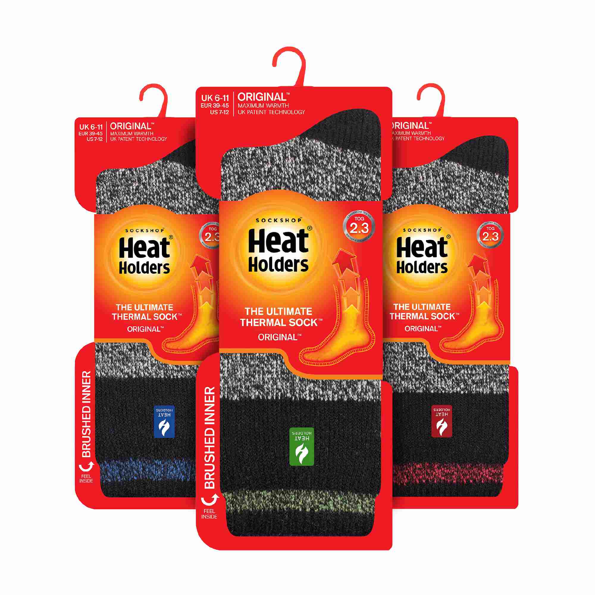 Heat Holders 3 Pack Mens Insulated Thermal Socks for Winter
