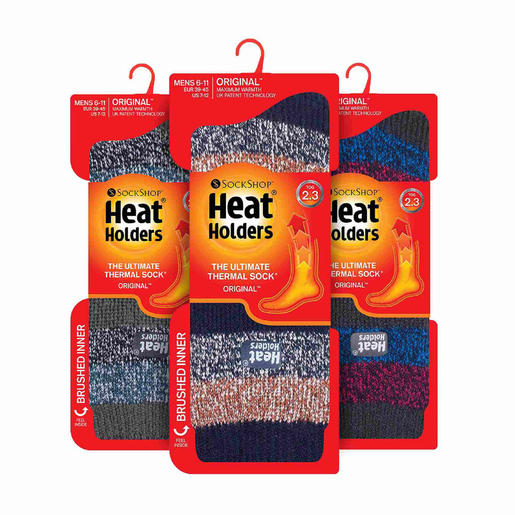 Heat Holders 3 Pack Mens Insulated Thermal Socks for Winter