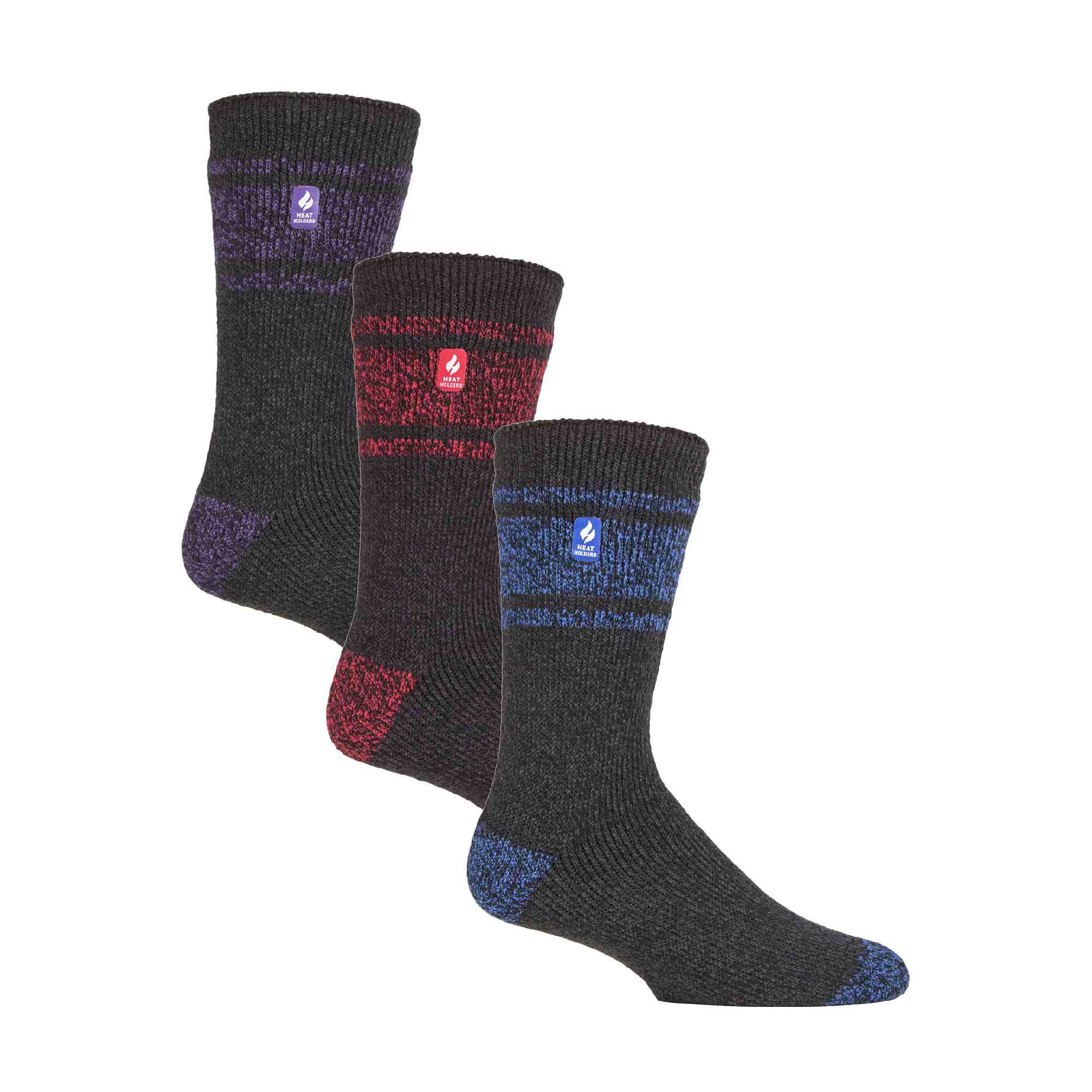 Heat Holders 3 Pack Mens Insulated Thermal Socks for Winter