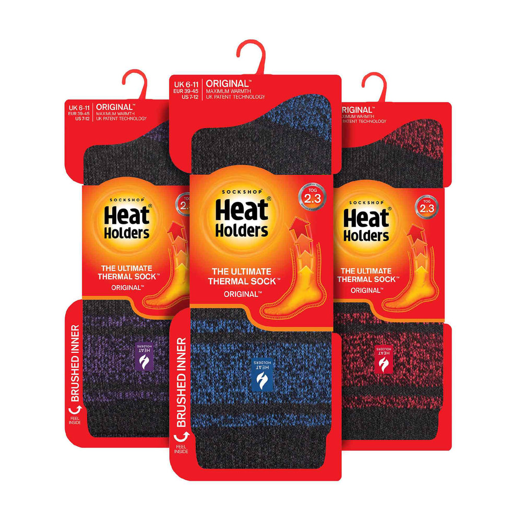 Heat Holders 3 Pack Mens Insulated Thermal Socks for Winter
