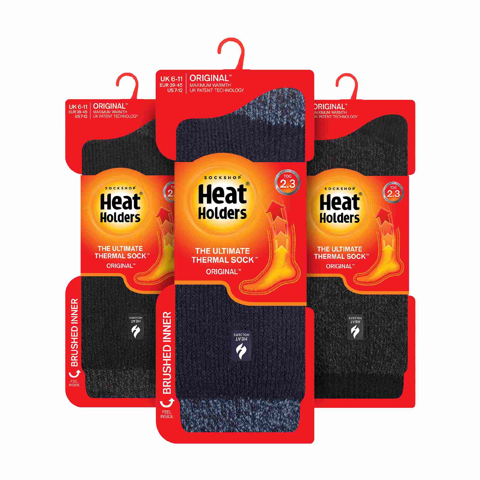 Heat Holders 3 Pack Mens Insulated Thermal Socks for Winter