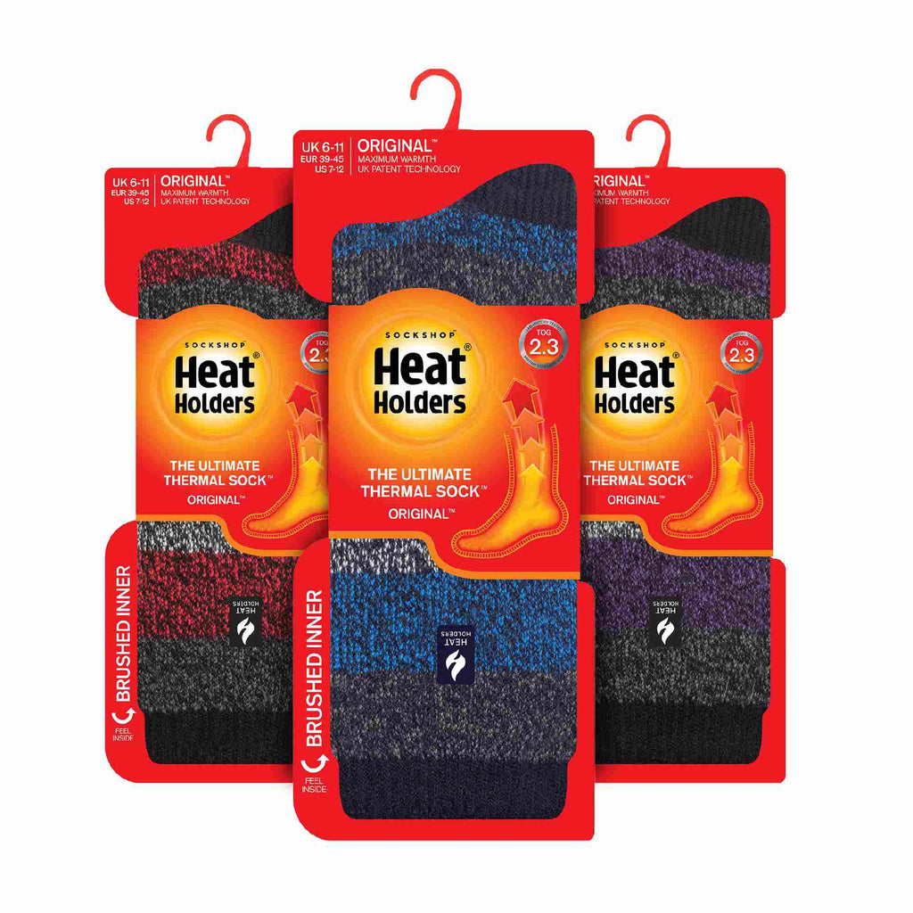 Heat Holders 3 Pack Mens Insulated Thermal Socks for Winter
