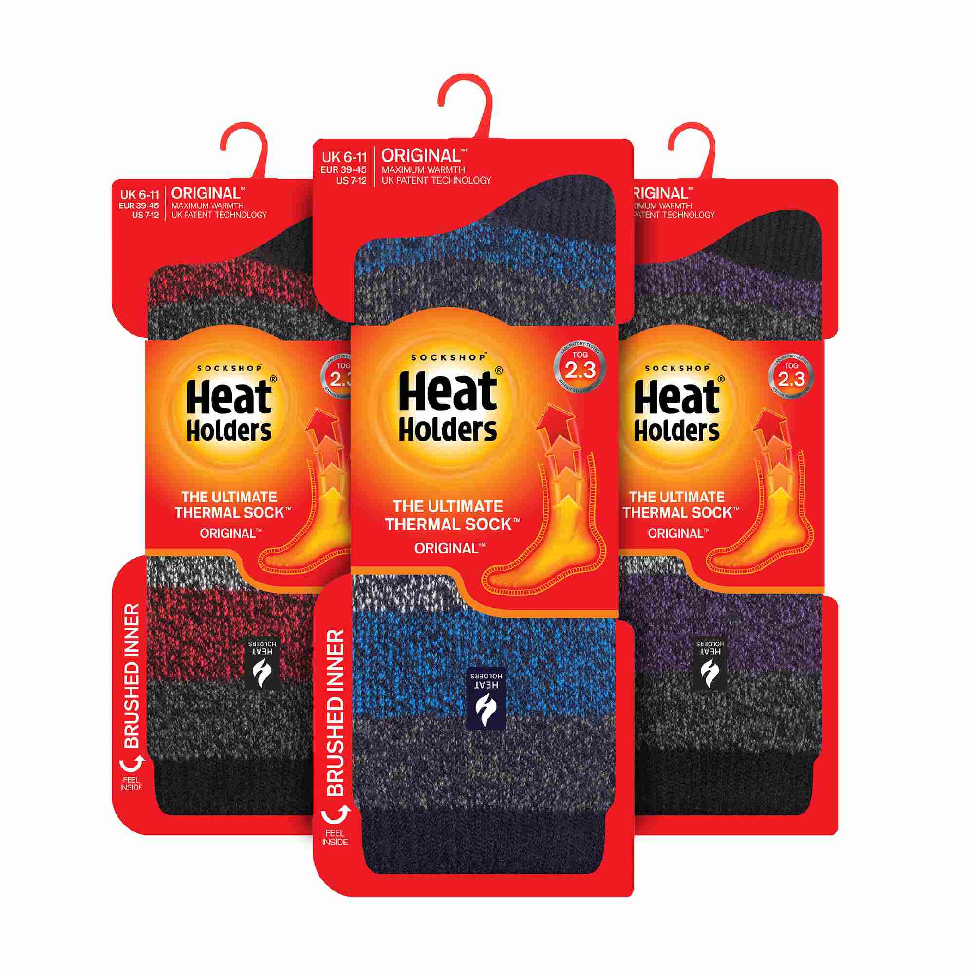 Heat Holders 3 Pack Mens Insulated Thermal Socks for Winter