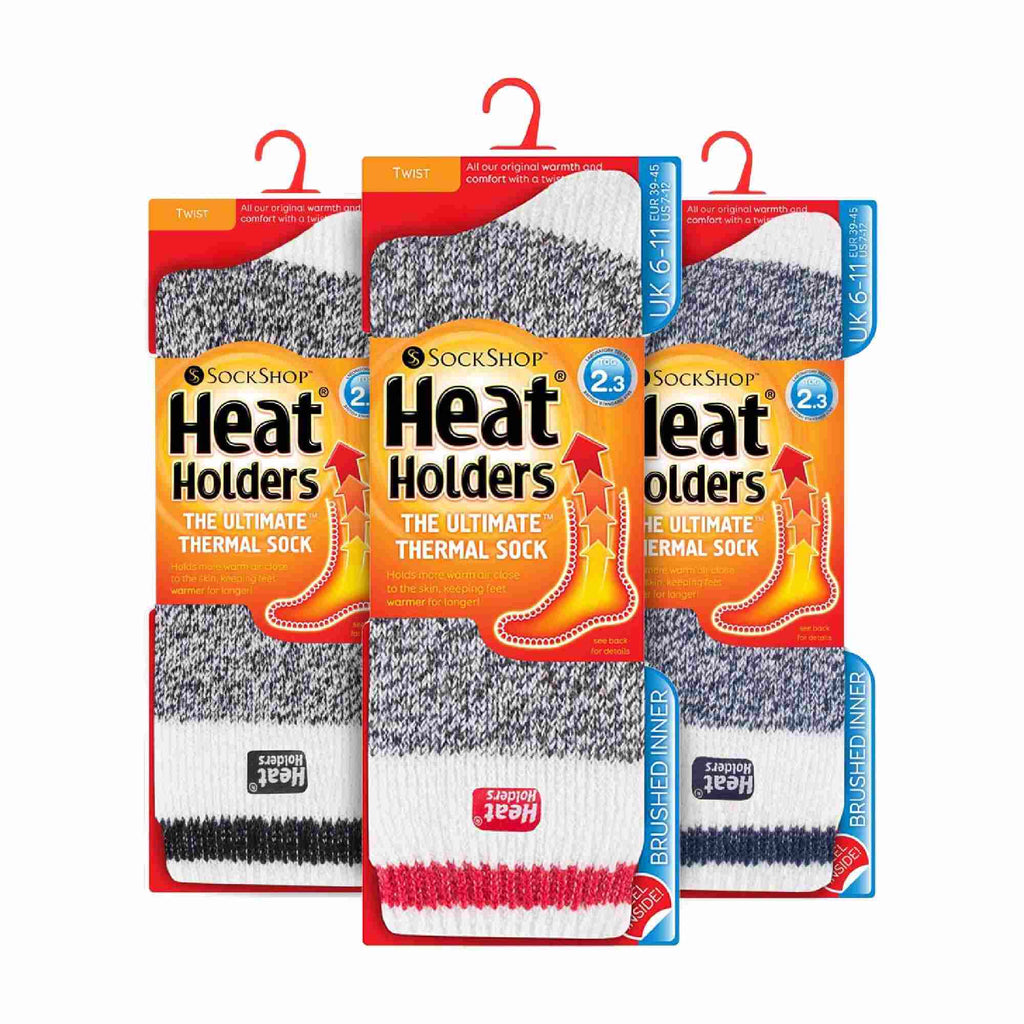 Heat Holders 3 Pack Mens Insulated Thermal Socks for Winter