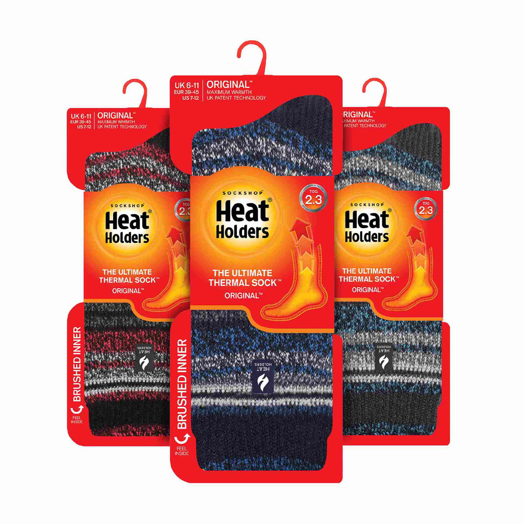 Heat Holders 3 Pack Mens Insulated Thermal Socks for Winter