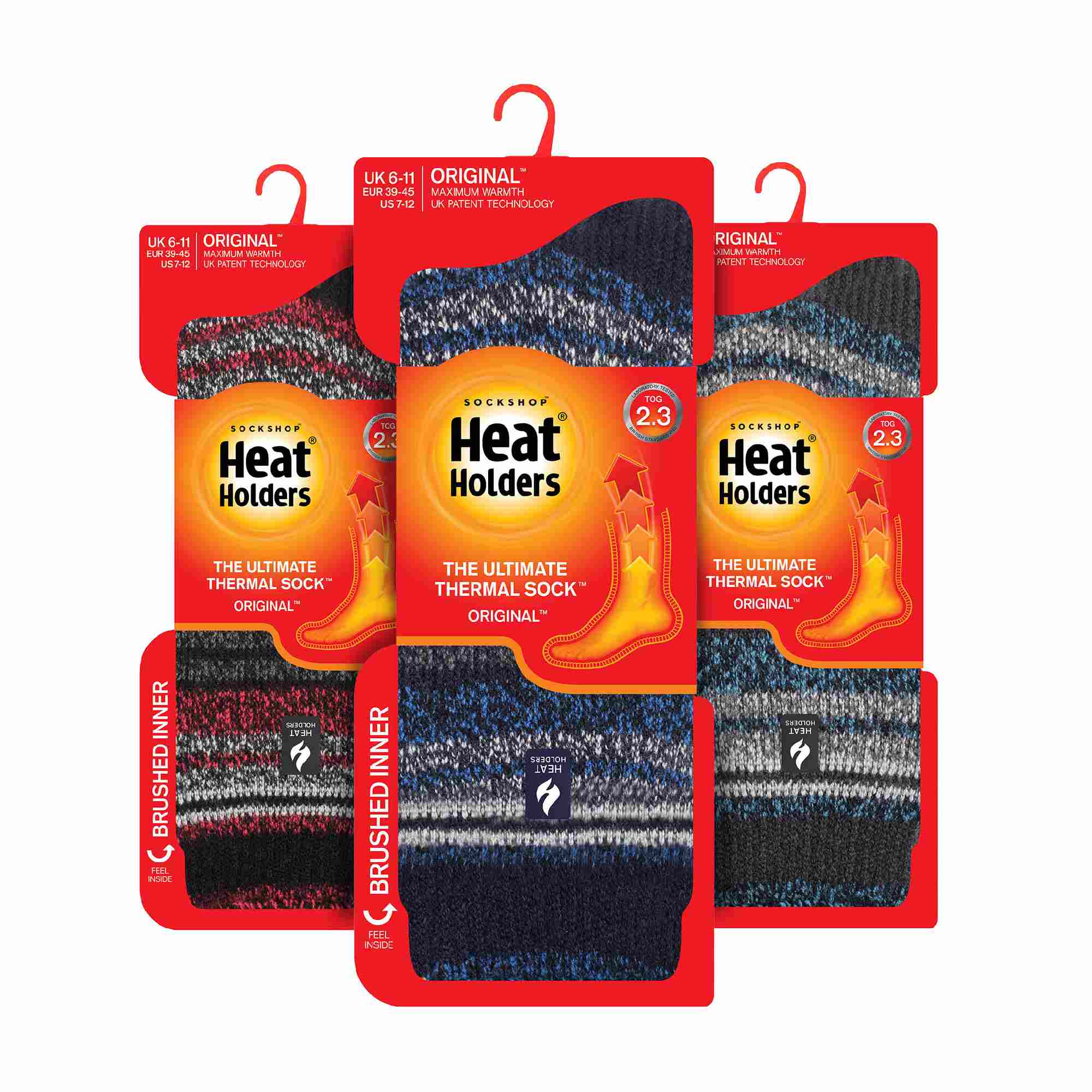 Heat Holders 3 Pack Mens Insulated Thermal Socks for Winter