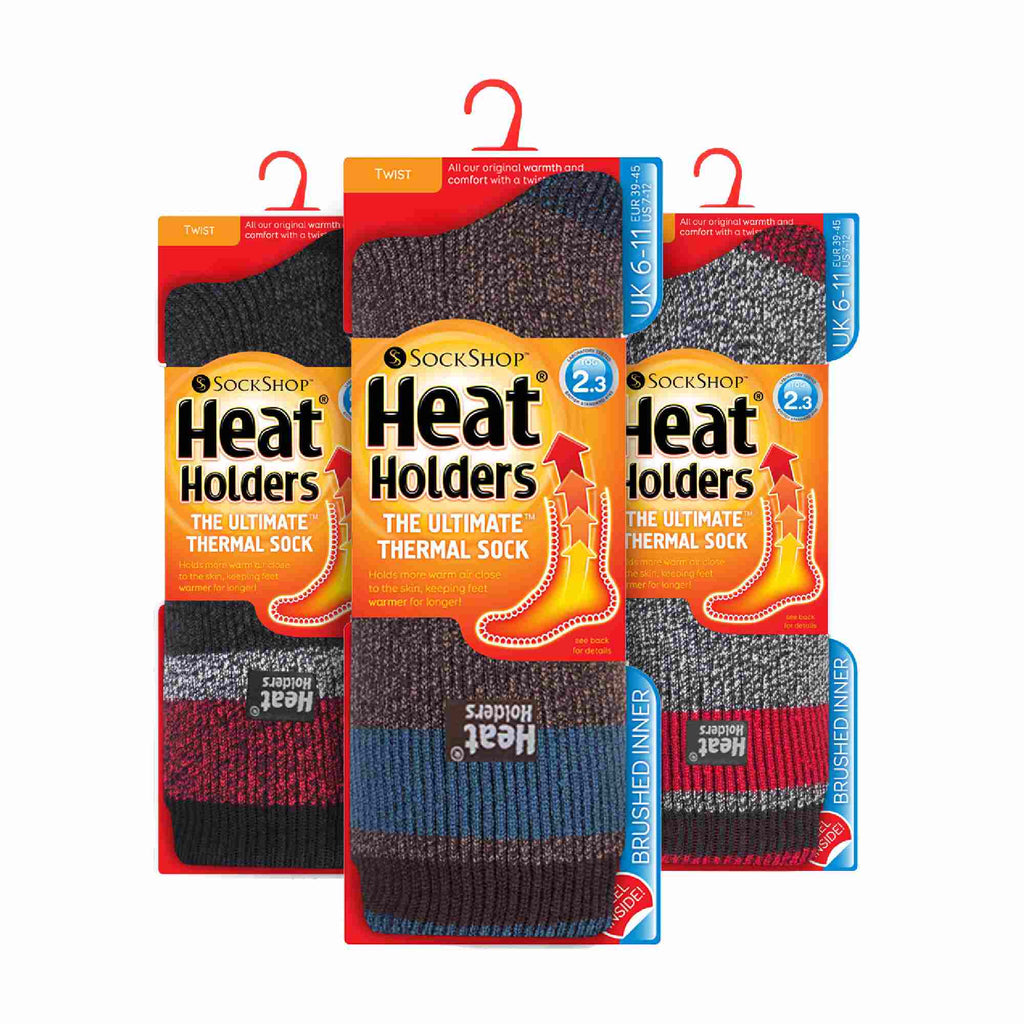 Heat Holders 3 Pack Mens Insulated Thermal Socks for Winter