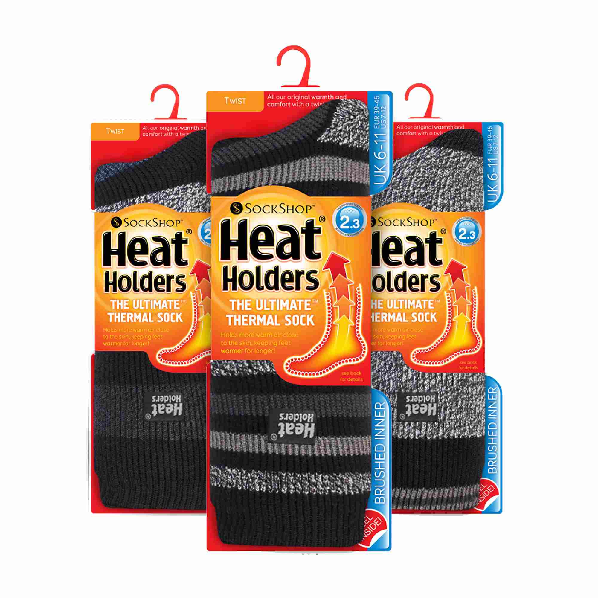 Heat Holders 3 Pack Mens Insulated Thermal Socks for Winter
