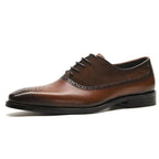 Mens Breathable Genuine Leather Oxford Shoes