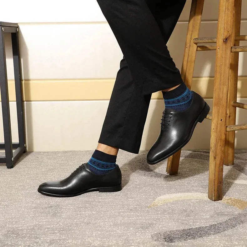 Mens Genuine Leather Oxford Dress Shoes