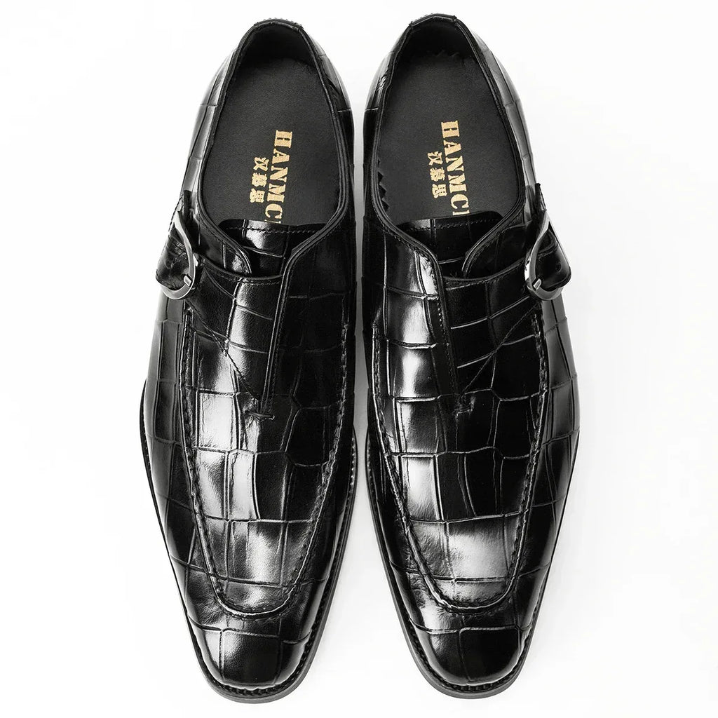 Mens Genuine Leather Lace Up Business Shoes