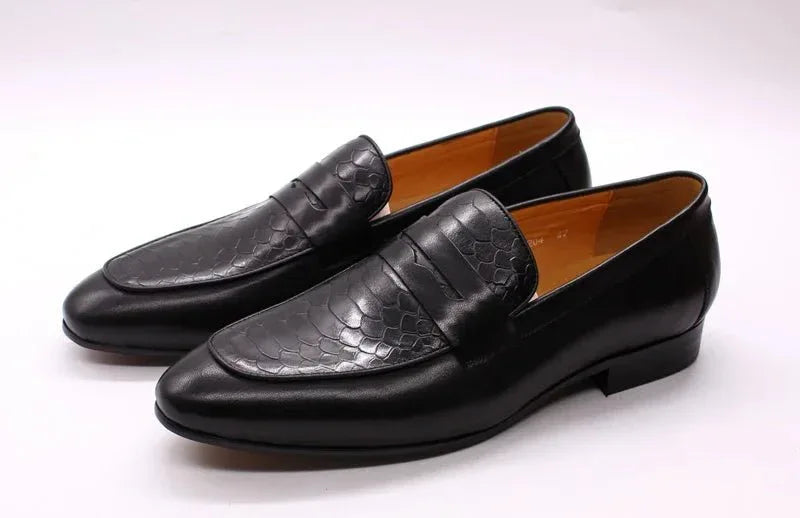 Mens Genuine Cow Leather Loafers
