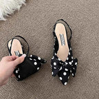 Womens Bow Detail Flat Shoes