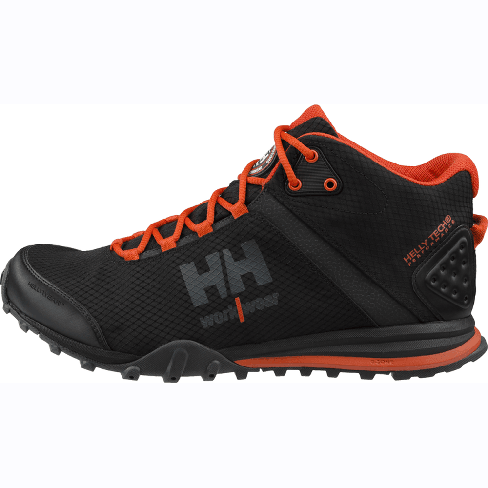Helly Hansen 78253 Rabbora Trail Waterproof Soft Toe Work Shoes Black / Orange