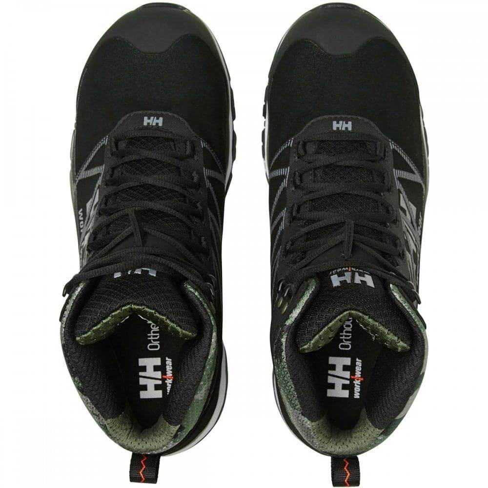 Helly Hansen 78262 Chelsea Evolution Waterproof Aluminum-Toe Safety Boots Black / Orange / Camo