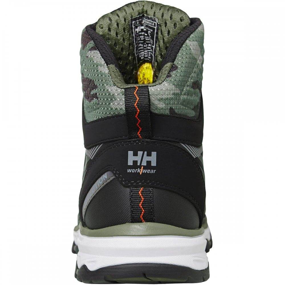 Helly Hansen 78262 Chelsea Evolution Waterproof Aluminum-Toe Safety Boots Black / Orange / Camo