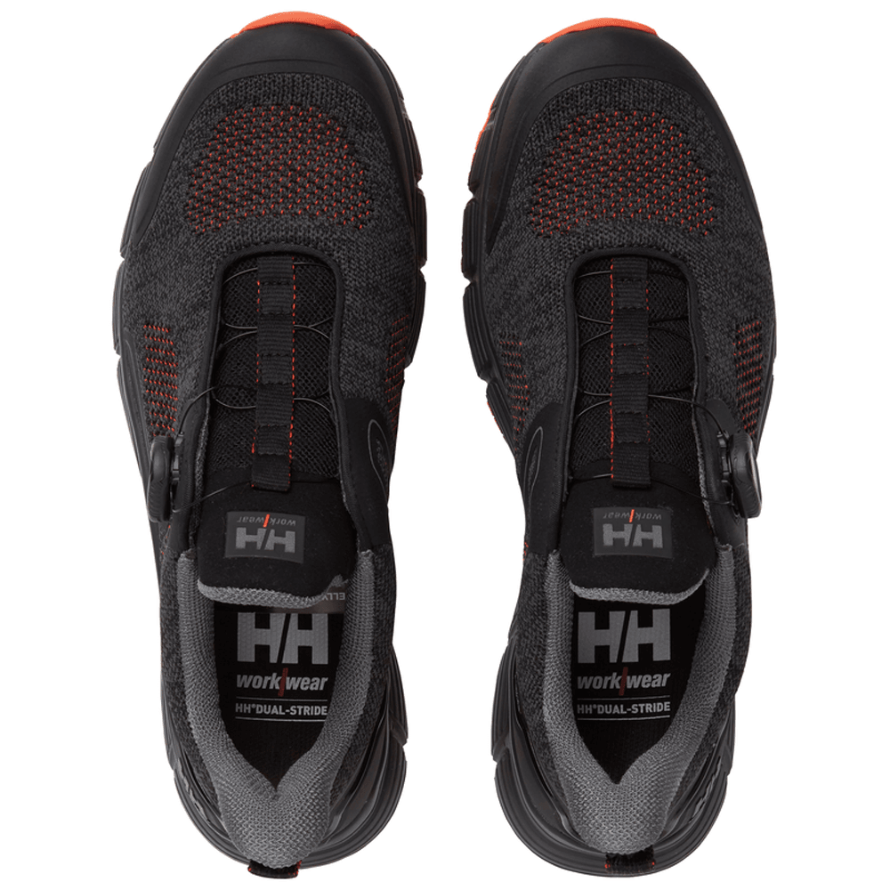 Helly Hansen 78358 Kensington Low-Cut BOA O1 - Soft Toe Work Shoes Black / Orange
