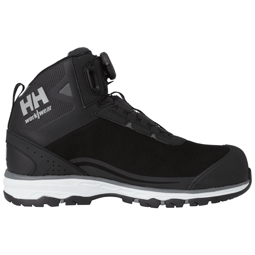 Helly Hansen 78383 Chelsea Evolution 2 Mid-Cut BOA S3 HT Wide Shoes Safety Hiker Boots Black / Grey