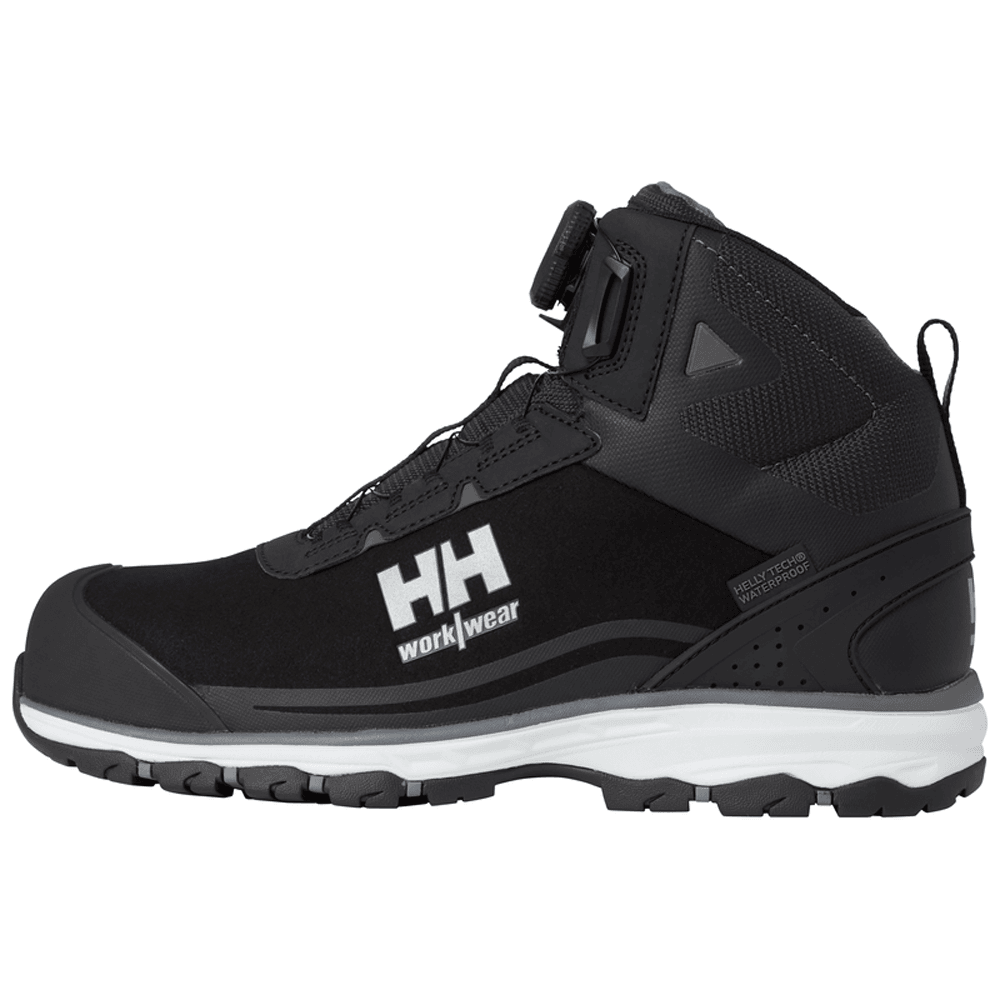 Helly Hansen 78383 Chelsea Evolution 2 Mid-Cut BOA S3 HT Wide Shoes Safety Hiker Boots Black / Grey