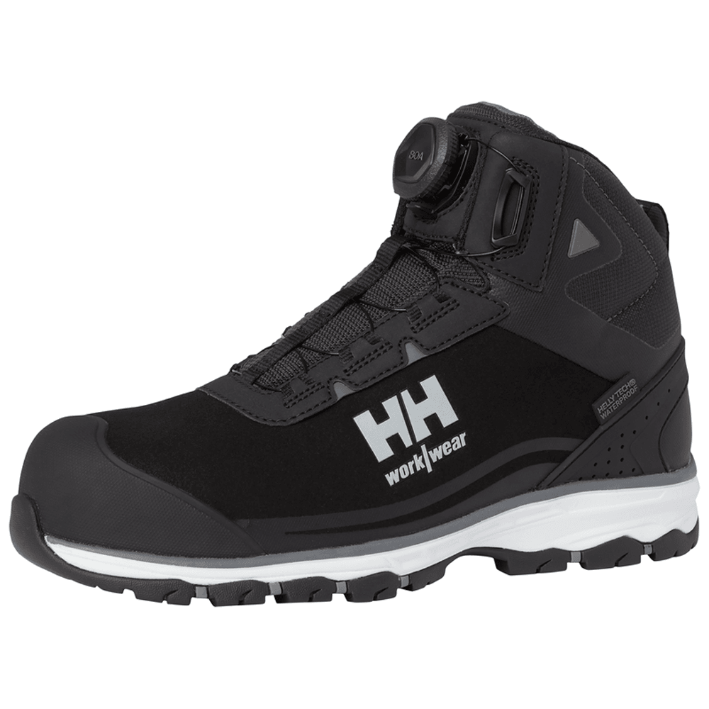 Helly Hansen 78383 Chelsea Evolution 2 Mid-Cut BOA S3 HT Wide Shoes Safety Hiker Boots Black / Grey